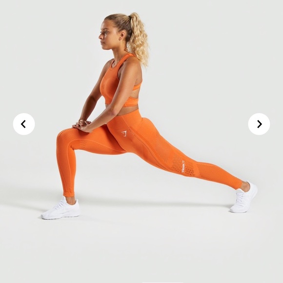 Gymshark Flawless Knit Leggings Burnt 